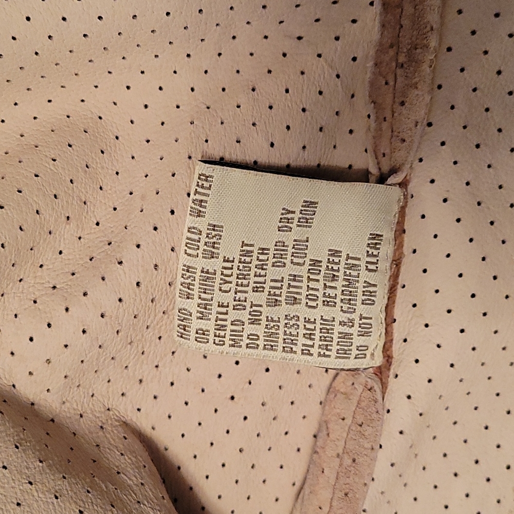 Suede Shirt Jacket Sz Small Washable SORBE - Picture 6 of 8